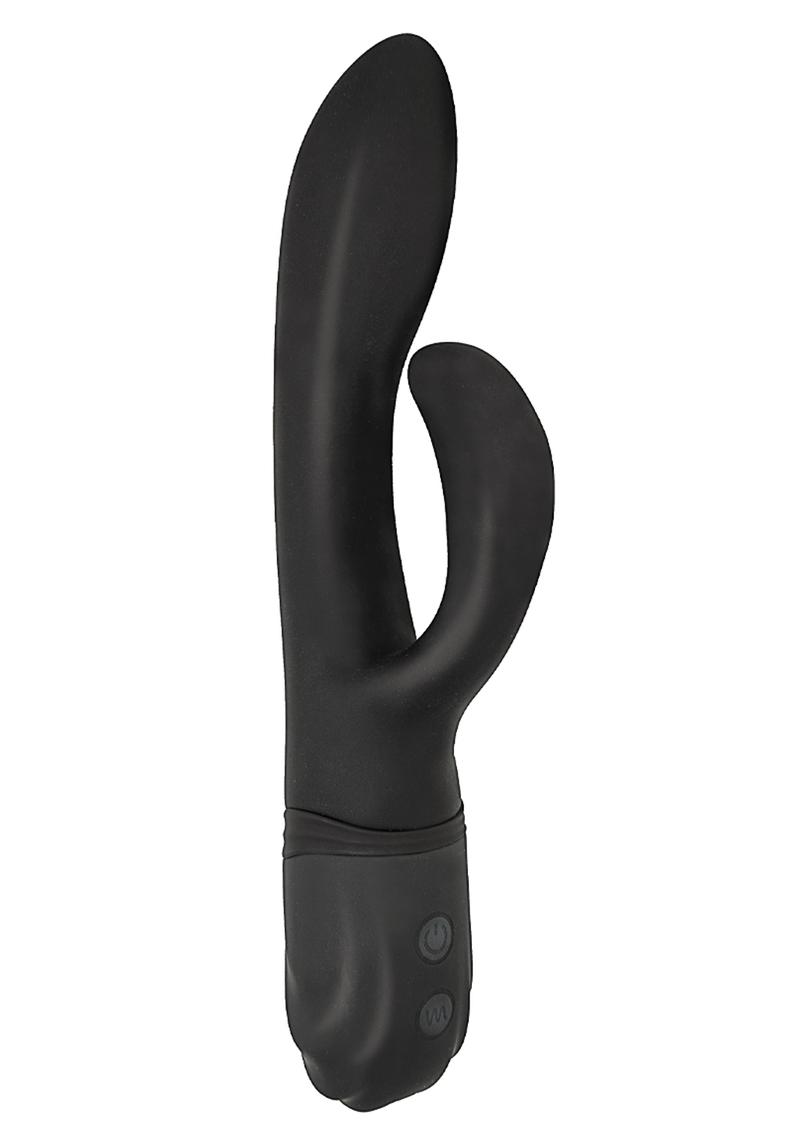 Vibes Of New York G-Spot Massage Rechargeable Silicone Vibrator - Black