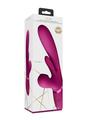 G-spot and clitoral vibrator with air pulse and flapper functions for powerful orgasms