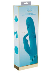 Vive Mimi 10 Function Silicone Rechargeable Triple Motor G-Spot Vibrating and Tapping Rabbit - Blue