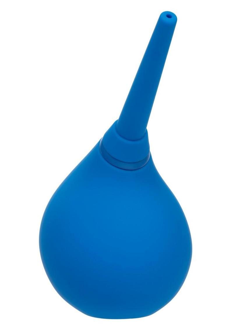 silicone anal douche bulb blue