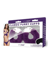 WhipSmart Furry Cuffs with Eye Mask - Purple