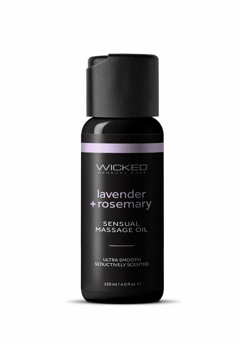 Wicked Sensual Massage Oil 4oz - Lavender and Rosemary