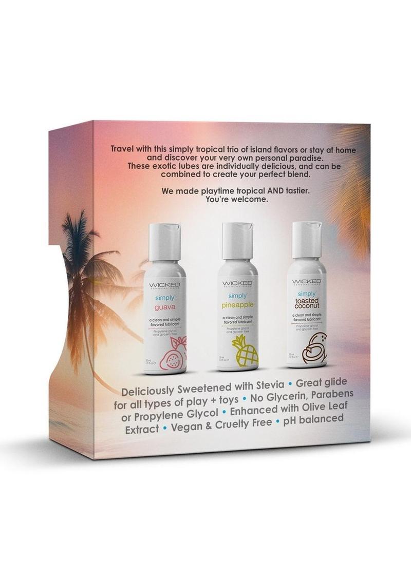 paraben free flavored lubricants with tropical fruit inspired flavors
