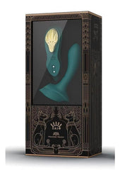 Zalo Aya Rechargeable Silicone Wearable Vibrator - Gold/Green