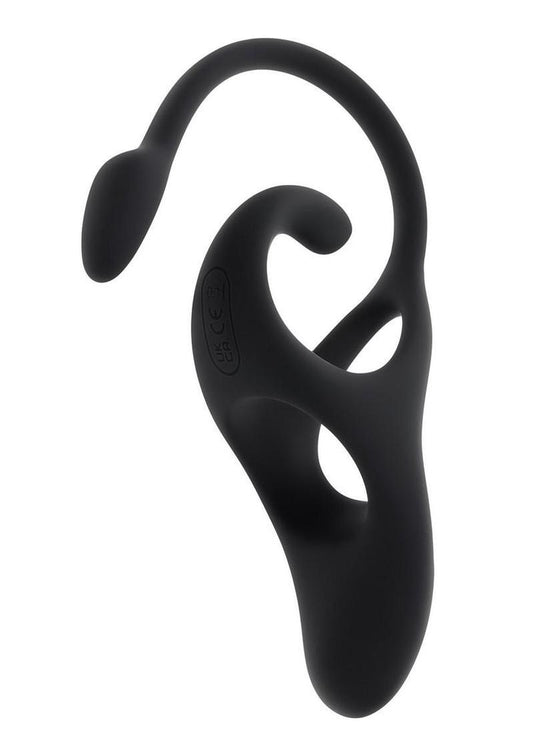 Zero Tolerance All The Bases Rechargeable Silicone Couples Ring and Plug with Remote - Black