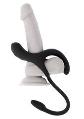 vibrating cock ring with plug attachment