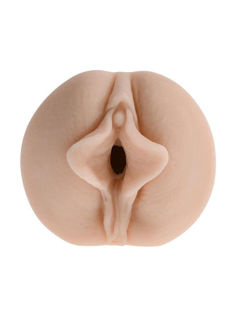 travel size male stroker sleeve realistic textured interior toy