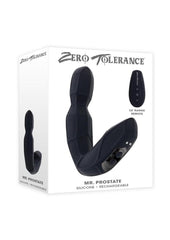 Zero Tolerance Mr. Prostate rechargeable male sex toy vibrator Remote - Black