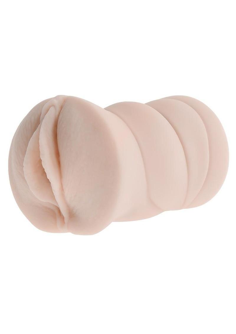 compact textured stroker sleeve male pleasure toy realistic feel