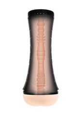 male stroker with textured sleeve realistic anal opening