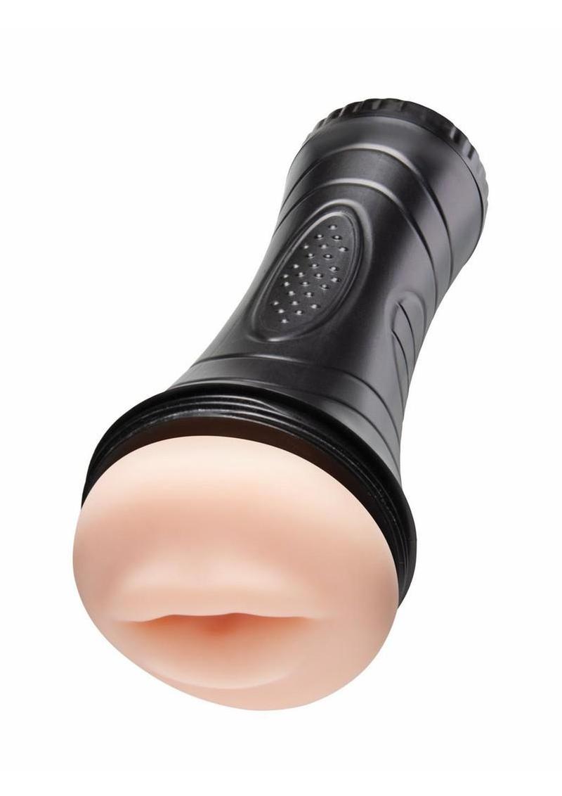 ZOLO Stroke Off Deep Throat BJ Stroker - Black/Vanilla