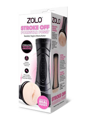 ZOLO Stroke Off Pornstar Pussy Stroker - Black/Vanilla