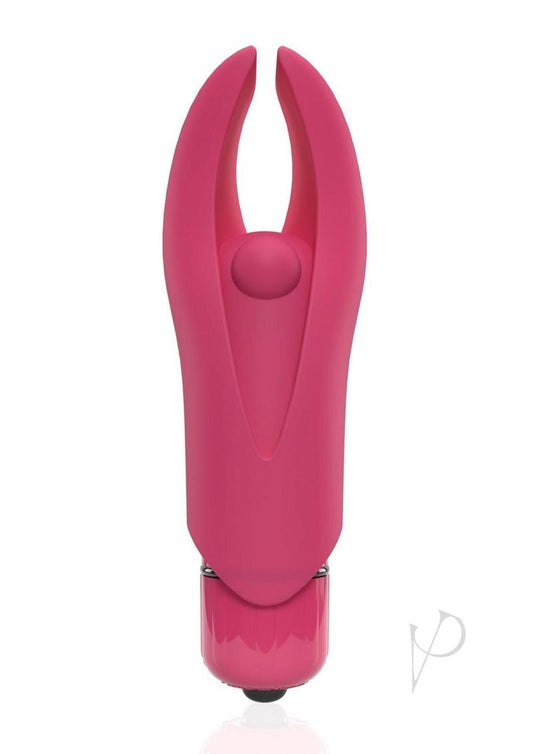 4t Demon Rechargeable Silicone Mini Clitoral Stimulating Vibrator - Red/Strawberry