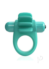 4t Skooch Vibrating Cock Ring with Clitoral Stimulator - Green/Kiwi