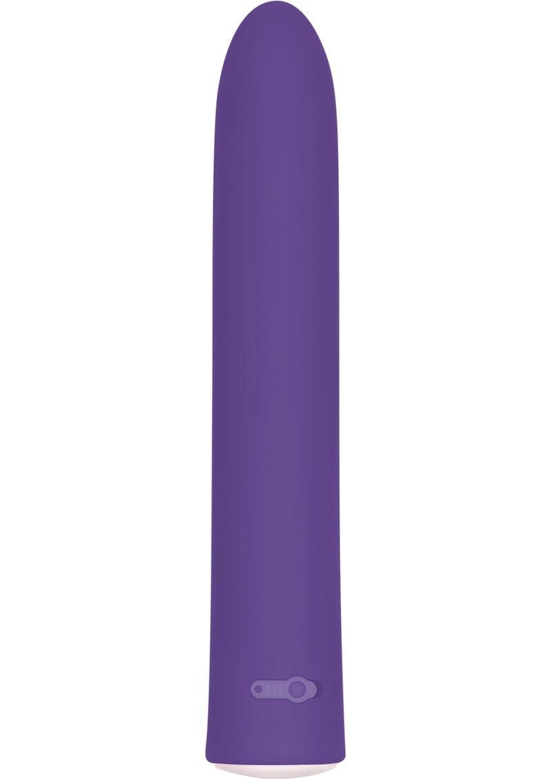 7 Function Rechargeable Slim Vibrator - Purple