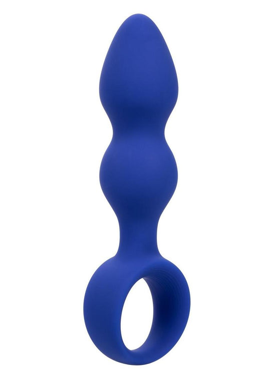 Admiral Advanced Beaded Silicone Anal Probe - Blue