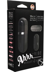 Ahhh Vibrating Bullet Of Love with Remote Control - Black