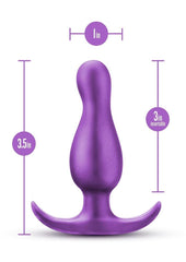 silicone anal plug with flared safety base