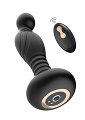 Ass-Sation Remote Vibrating Rechargeable Silicone P-Spot Plug