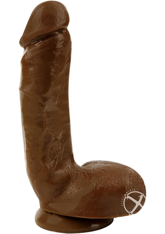 Au Naturel Jerome Dildo - Brown/Chocolate - 8.75in