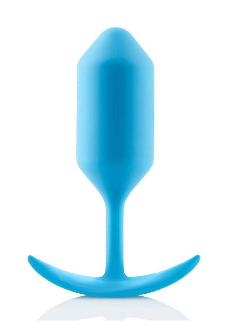 B-Vibe Snug Plug 3 Silicone Weighted Anal Plug - Teal