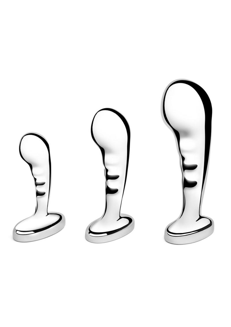 B-Vibe Stainless Steel P-Spot Training - Silver - Set