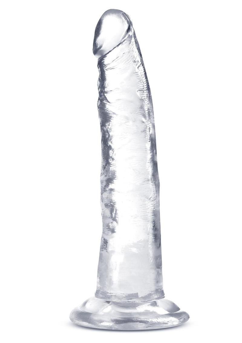 B Yours Plus Lust N' Thrust Realistic Dildo - Clear - 7.5in