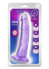 B Yours Plus Lust N' Thrust Realistic Dildo - Purple - 7.5in