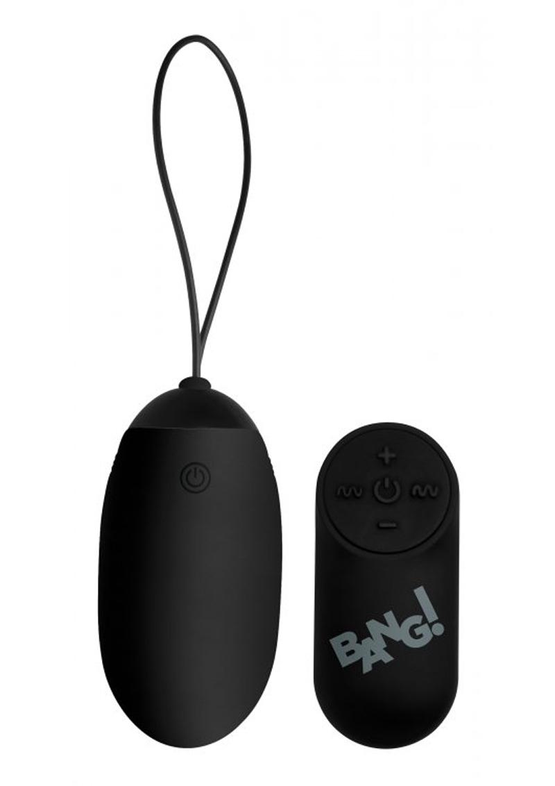 Bang! XL Vibrating Egg - Black - XLarge