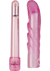 Basic Essentials Slim Softee Vibrator - Pink