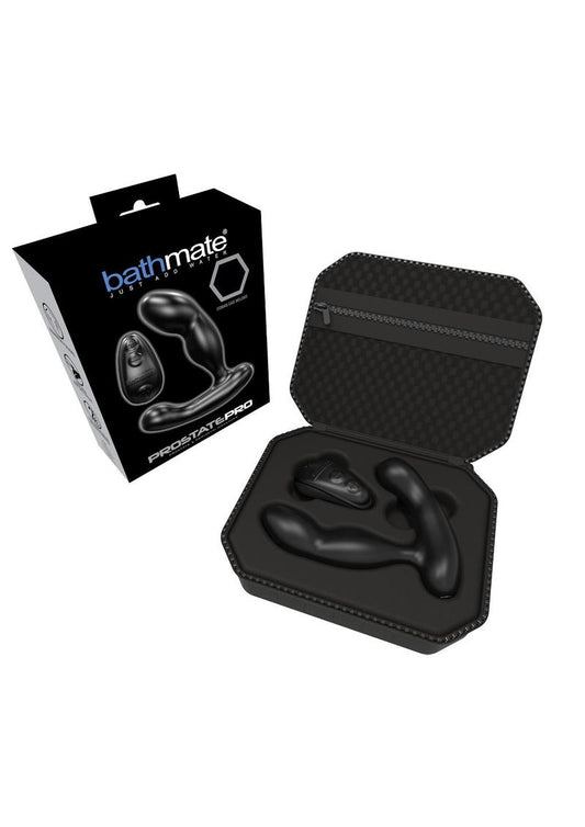 Bathmate Prostate Pro Rechargeable Silicone Prostate Massager with Remote Control - Black