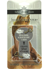 Behind Closed Doors Secret Encounters His and Hers Scratch Off Cards