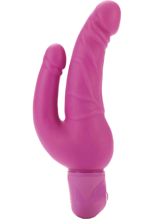 Bendie Stud Over and Under Vibrator - Pink