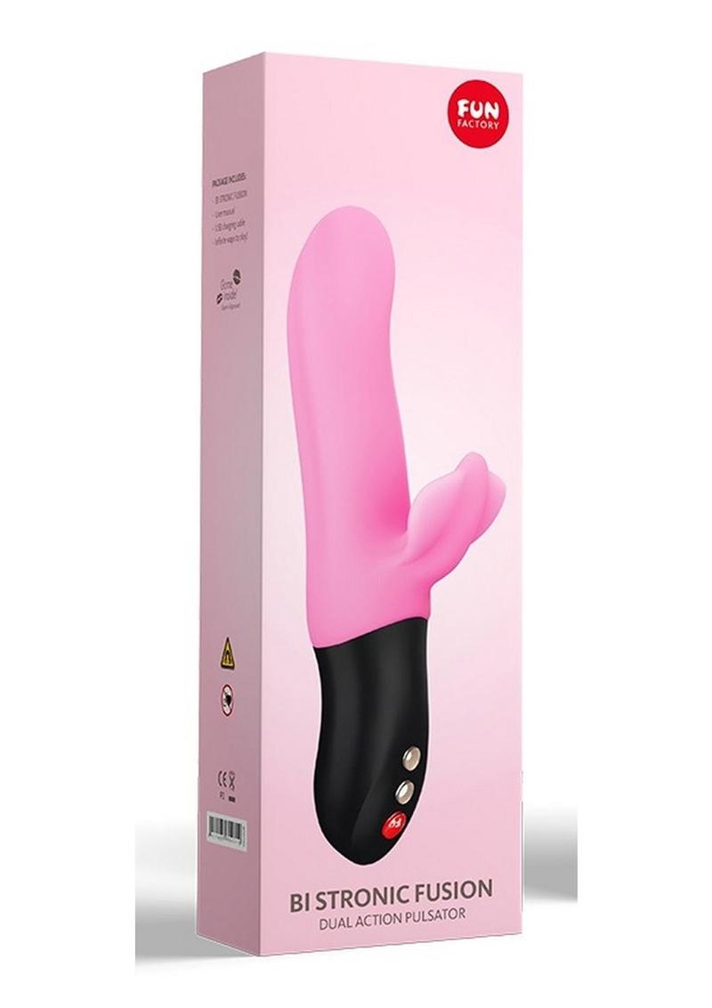 Bi Stronic Fusion Silicone Clitoral Stimulator - Candy - Pink/Rose