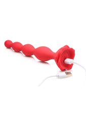 Bloomgasm Beaded Bloom 9x Rechargeable Silicone Beaded Rose Anal Vibrator