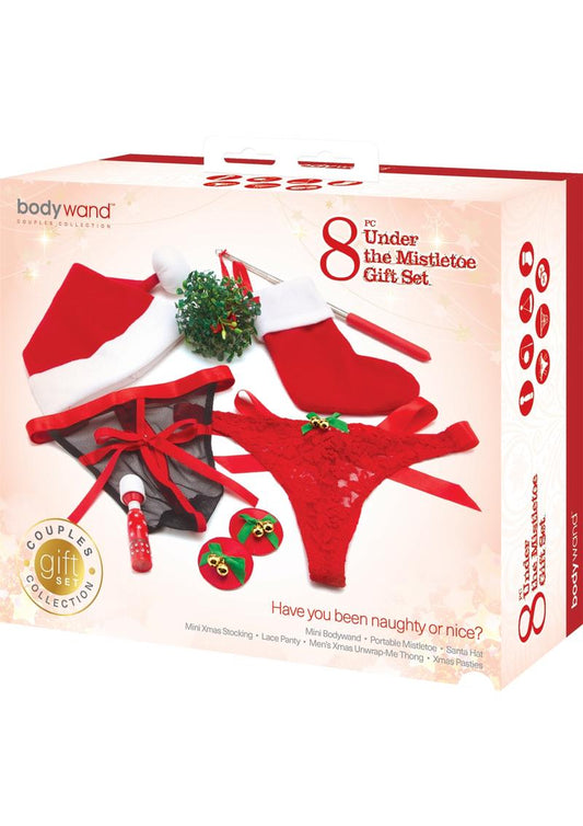 Bodywand Couples Collection Under The Mistletoe - Red - 8 Piece Set