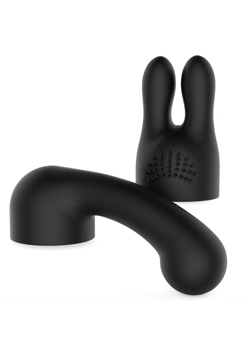 Bodywand Curve Silicone G-Spot and Clitoral Attachment - Black - Set