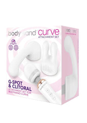 Bodywand Curve Silicone G-Spot and Clitoral Attachment - White - Set