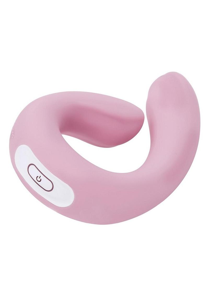 Bodywand Id Swirl Rechargeable Silicone Vibrator with Clitoral Stimulator