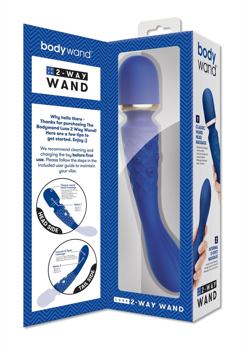 Bodywand Luxe 2-Way Wand Massager - Blue - Large