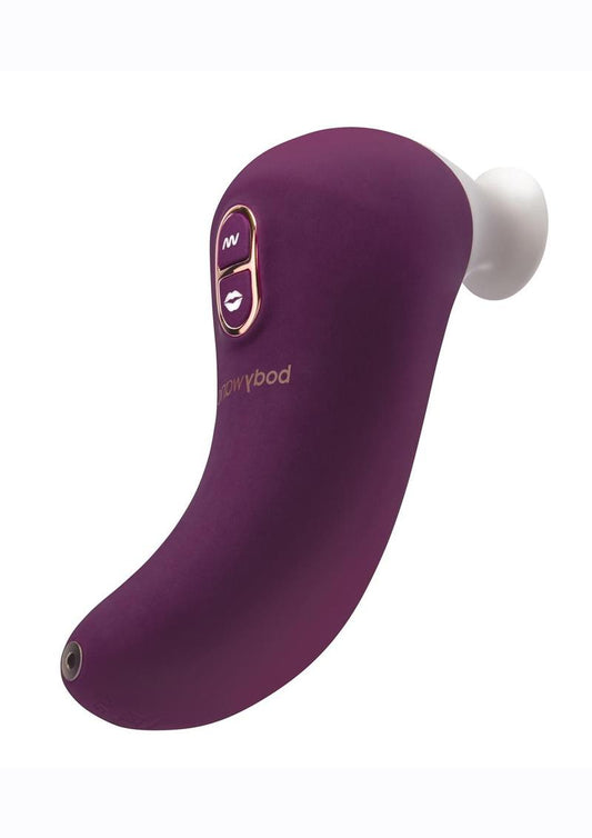 Bodywand Vibro Kiss Silicone Rechargeable Clitoral Stimulator - Purple/White