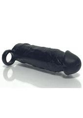 Boneyard Meaty 3x Stretch Silicone Penis Extender - Black - 6.5in