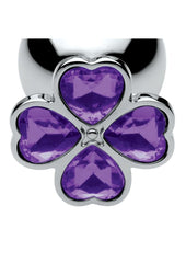 Booty Sparks Violet Flower Gem Anal Plug