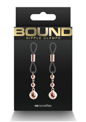 Bound Nipple Clamps D1 - Metal/Rose Gold