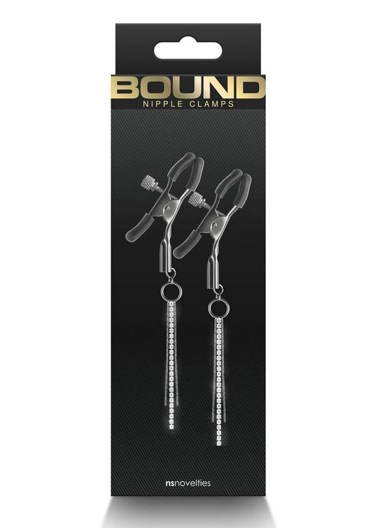 Bound Nipple Clamps D3 - Gray/Grey/Gun Metal/Metal