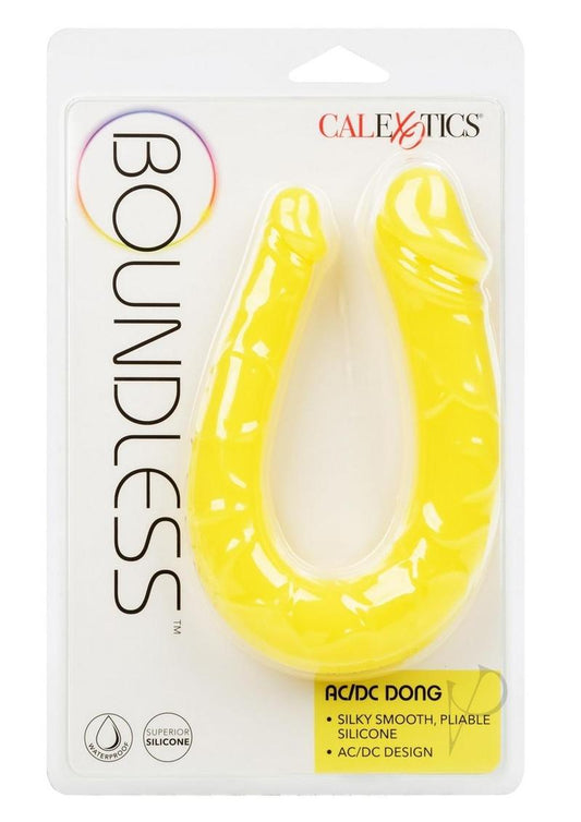 Boundless AC/DC Silicone Bendable Double Dong - Yellow