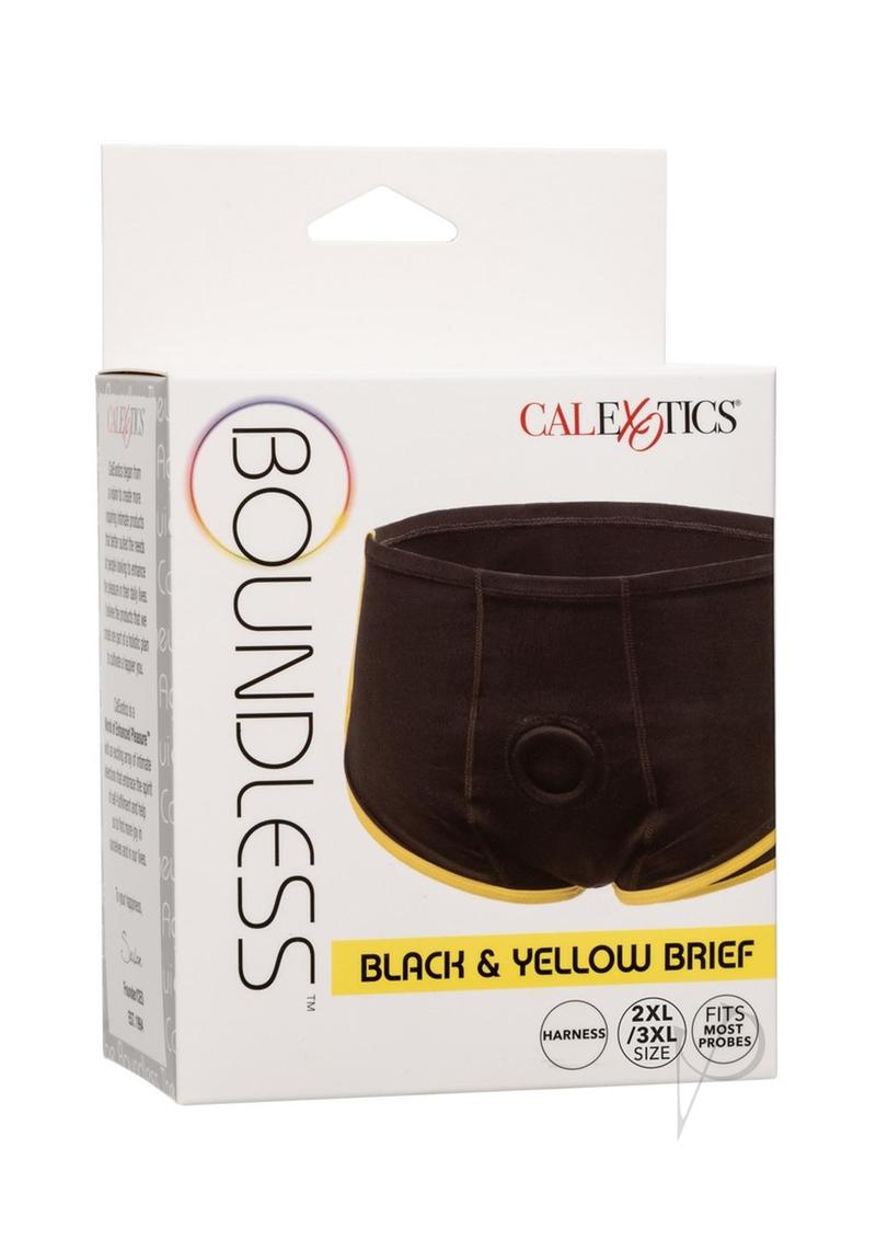 Boundless Black and Yellow Brief - Black/Yellow - 3XLarge/Queen/XXLarge