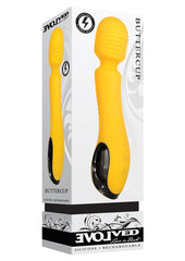 Buttercup Silicone Rechargeable Wand Massager - Yellow