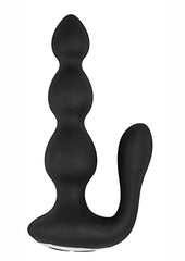 Butts Up Rechargeable Silicone Prostate Stimulator with Remote Control - Black