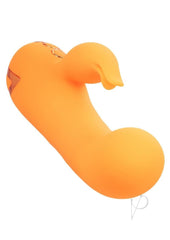 California Dreaming Montecito Muse Rechargeable Silicone Dual Vibrator - Orange